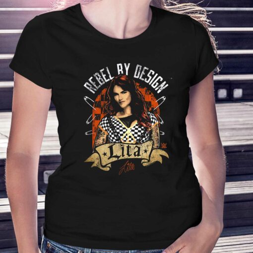 Lita Fanatics Branded Rebel By Design T-shirt