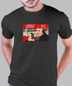 Liverpool 7-0 Man United Scoreboard T-shirt Liverpool 7-0 Man United Scoreboard T-shirt