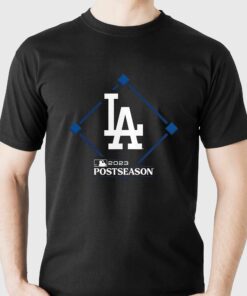 Los Angeles Dodgers Fanatics Branded 2023 Postseason Around The Horn T-shirt Los Angeles Dodgers Fanatics Branded 2023 Postseason Around The Horn T-shirt