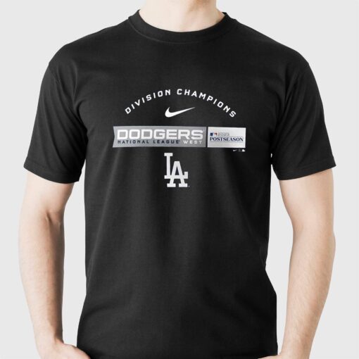 Los Angeles Dodgers Nike 2023 Nl West Division Champions T-shirt