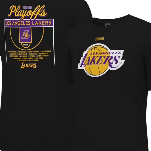 Los Angeles Lakers Stadium Essentials Unisex 2023 Nba Playoffs Roster T-shirt