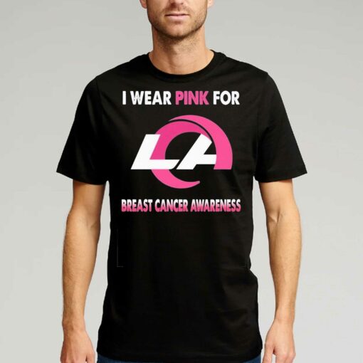 Los Angeles Rams I Wear Pink For Breast Cancer Awareness Shirt