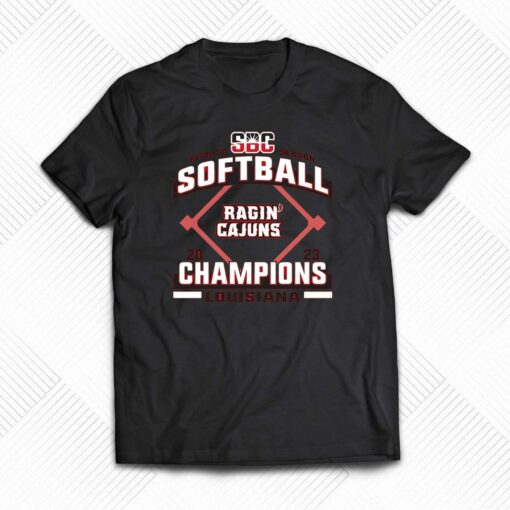 Louisiana Ragin’ Cajuns 2023 Sun Belt Softball Regular Season Champions T-shirt