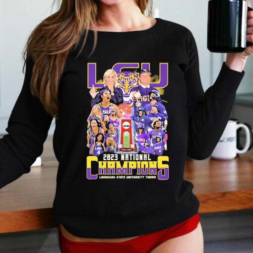 Louisiana State University Tigers Mens Baseball And Womens Basketball National Champions 2023 Shirt