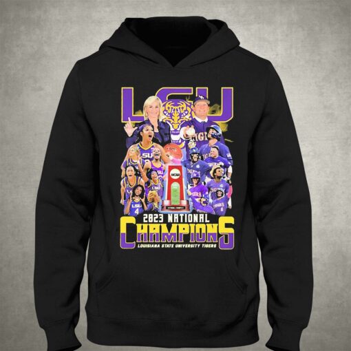 Louisiana State University Tigers Mens Baseball And Womens Basketball National Champions 2023 Shirt