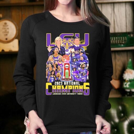 Louisiana State University Tigers Mens Baseball And Womens Basketball National Champions 2023 Shirt