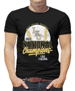 Lsu Tigers 2023 Ncaa Men’s Baseball College World Series Champions Distressed Baseball T-shirt