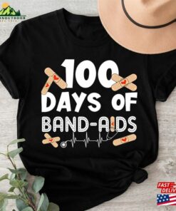 100 Days Of Band Aids Shirt School Nurse T-Shirt Classic 2 100 Days Of Band Aids Shirt School Nurse T Shirt Classic 3