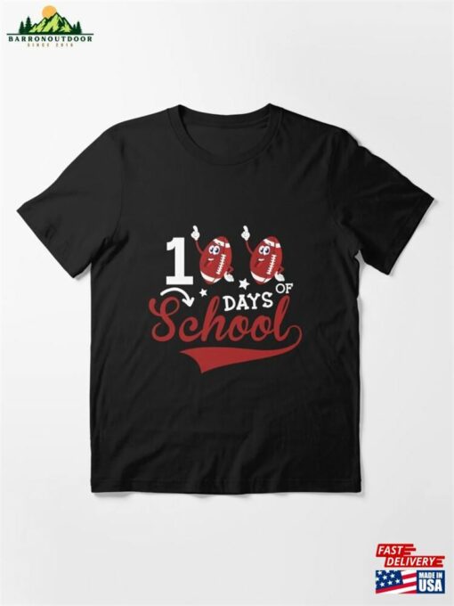 100Th Day Of School Football Boys Kids Essential T-Shirt Sweatshirt