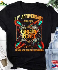 11St Anniversary 2012 2023 Greta Van Fleet T-Shirt Shirt Fan Gift Classic