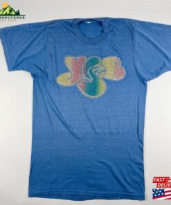 1970’S Blue Yes Band T-Shirt Sweatshirt 1970’S Blue Yes Band T-Shirt Sweatshirt