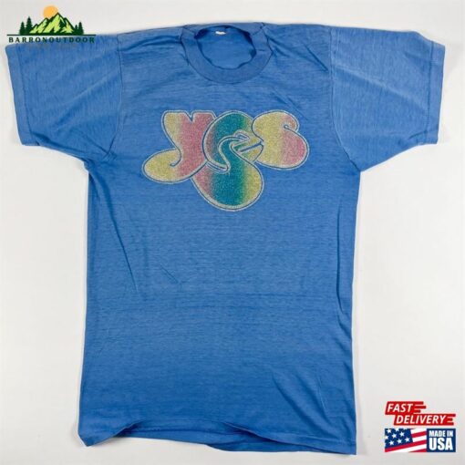 1970’S Blue Yes Band T-Shirt Sweatshirt