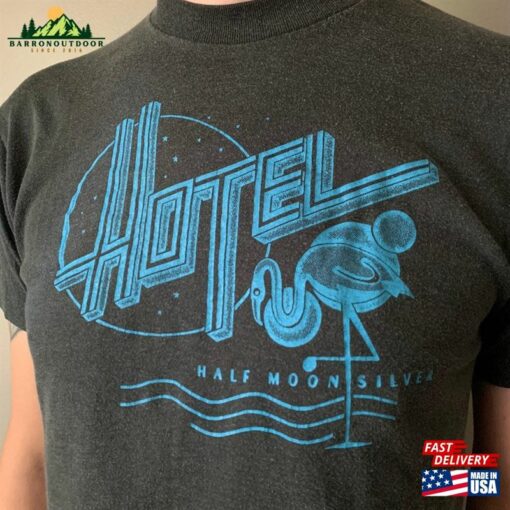 1980 Hotel Half Moon Silver Rare Birmingham Alabama Band Tee Vintage 80’S 1980S Power Pop Soft Rock Music T Shirt Size Small Medium Hoodie Sweatshirt