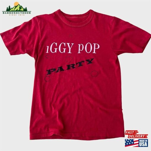 1981 Iggy Pop Uk Tour Vintage Band Rock Tee Shirt T-Shirt Sweatshirt