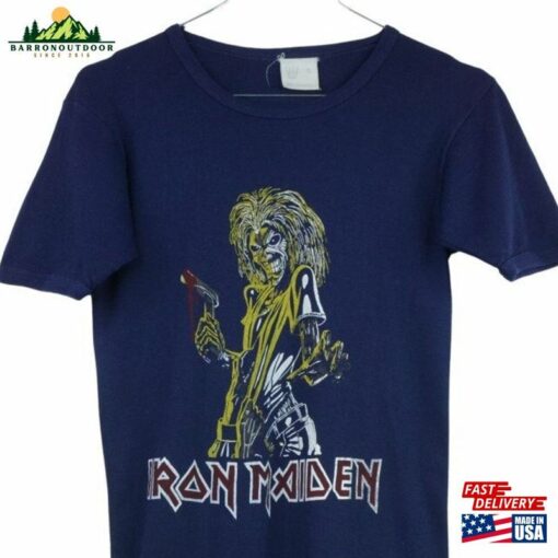 1981 Iron Maiden Killers Album Vintage T-Shirt Vtg Bandshirt Original Classic Hoodie