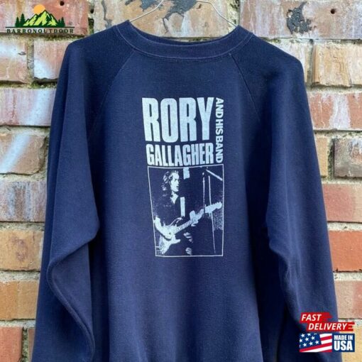 1982 Rory Gallagher And His Band Jinx Album Vintage Sweatshirt True Hoodie Classic