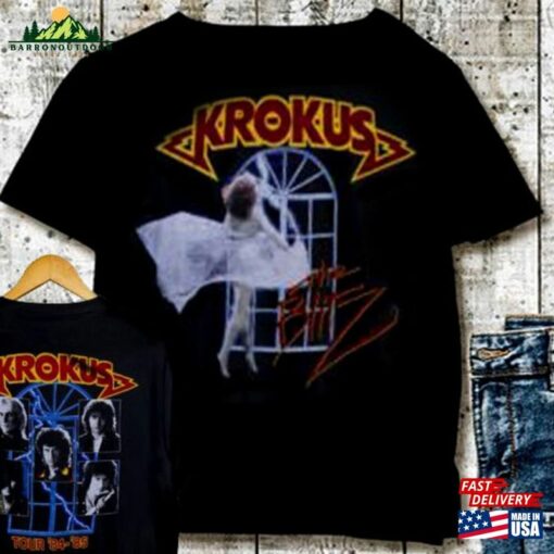 1984 Krokus The Blitz Tour Shirt Vintage Unisex Gift For Fans Tee Band T-Shirt Classic