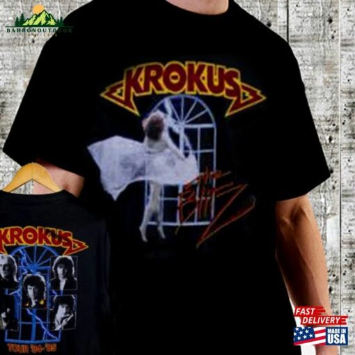 1984 Krokus The Blitz Tour Shirt Vintage Unisex Gift For Fans Tee Band T-Shirt Classic