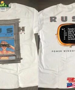 1985 Rush Power Windows Tour Concert T-Shirt Band Shirt Hoodie 1985 Rush Power Windows Tour Concert T-Shirt Band Shirt Hoodie