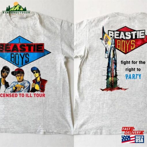 1987 Beastie Boys Licensed To Ill Tour T-Shirt Fight For The Right Party 1997 Hoodie