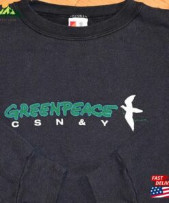1987 Crosby Stills Nash Amp Young Vintage Rare 80’S Greenpeace Concert Tour Sweatshirt Sweat Shirt (L T-Shirt Classic