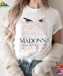 1987 Madonna Who'S That Girrl Shirt Tour Vintage Unisex Hoodie Shirts Sweatshirt 3