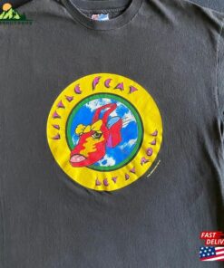 1988 Little Feat Let It Roll On Tour Double Sided Black T-Shirt Classic Unisex 2 1988 Little Feat Let It Roll On Tour Double Sided Black T Shirt Classic Unisex 3