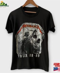 1988 Metallica And Justice For All Vintage Parking Lot Tour Heavy Metal Rock Tee Shirt T-Shirt Classic 1988 Metallica And Justice For All Vintage Parking Lot Tour Heavy Metal Rock Tee Shirt T-Shirt Classic