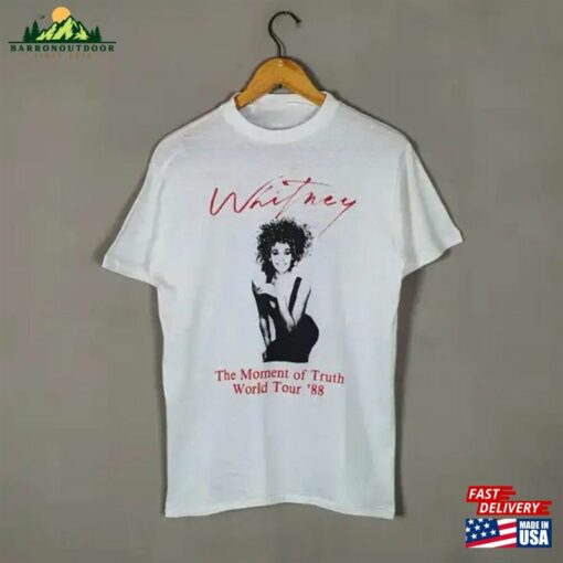 1988 Whitney Houston The Moment Of Truth Tour T-Shirt T Unisex