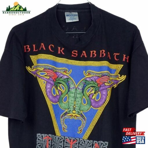 1990 Black Sabbath Tyr Europe Tour Vintage T-Shirt Vtg Bandshirt Original Hoodie