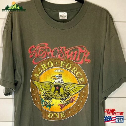 1990S Aerosmith World Tour Tee Hunter Green Band Unisex Classic