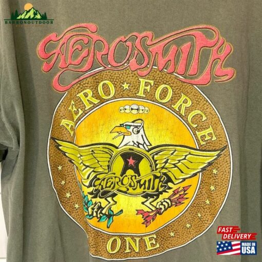 1990S Aerosmith World Tour Tee Hunter Green Band Unisex Classic