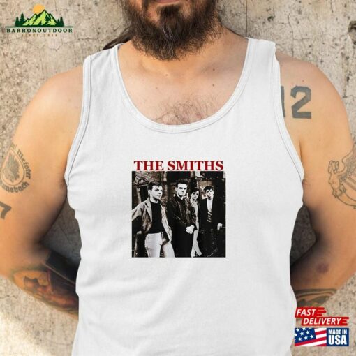 1990S The Smiths Vintage Rock Concert Tour White T-Shirt Sweatshirt Tank Top Hoodies Unisex Size S 4Xl Adult High Quality Best Gift Hoodie