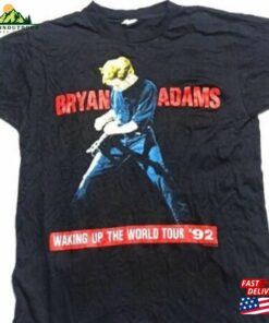 1992 Bryan Adams World Tour T-Shirt Vintage Shirt Band Classic Sweatshirt 1992 Bryan Adams World Tour T-Shirt Vintage Shirt Band Classic Sweatshirt