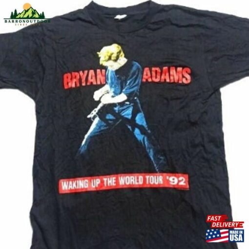 1992 Bryan Adams World Tour T-Shirt Vintage Shirt Band Classic Sweatshirt