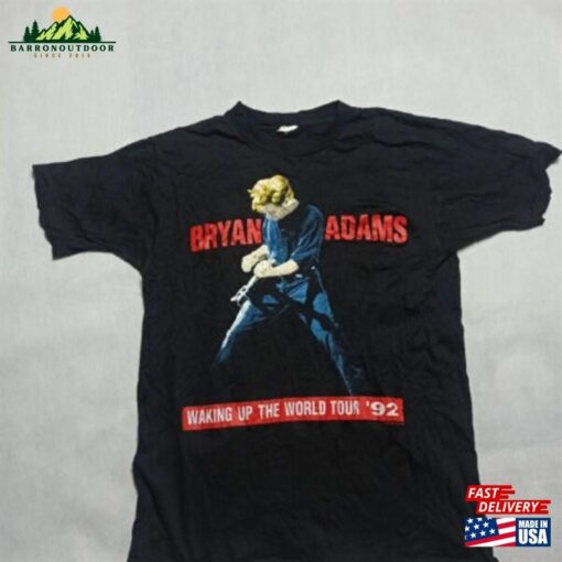 1992 Bryan Adams World Tour T-Shirt Vintage Shirt Band Classic Sweatshirt