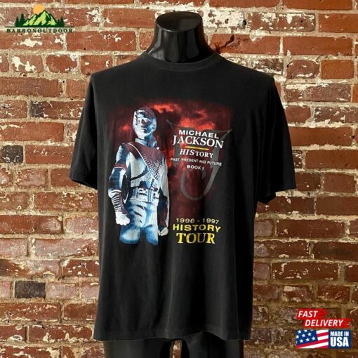 1996 1997 Michael Jackson History Tour Honolulu Hawaii T-Shirt 90S Aloha Stadium Tee Single Stitch Sweatshirt