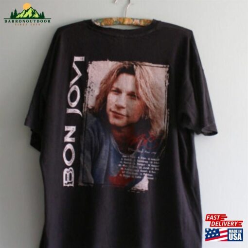 1996 Bon Jovi T-Shirt Vintage T Shirt Sweatshirt Classic