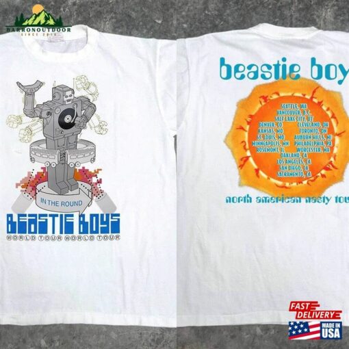 1998 Beastie Boys In The Round World Tour T-Shirt North American Nasty Shirt Hip Hop Band Classic Unisex