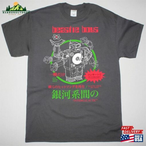 1998 Beastie Boys Intergalactic Hello Nasty T-Shirt In Concert Band Shirt Unisex