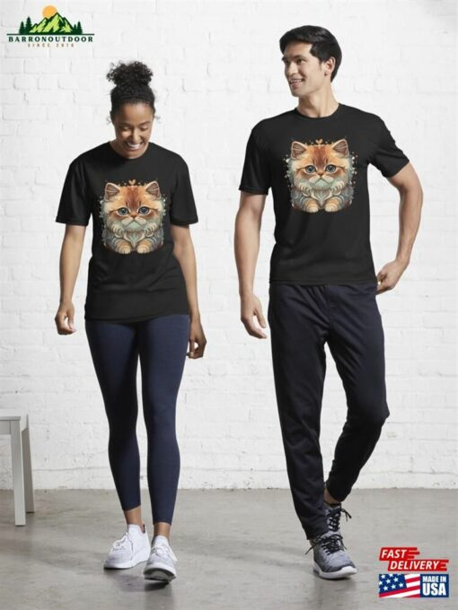 2 Cute Golden Shaded Persian Cat Active T-Shirt Sweatshirt Unisex