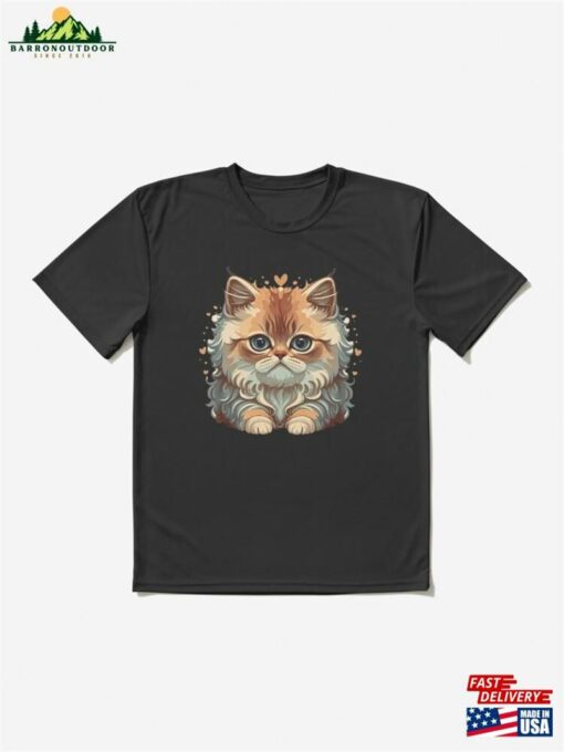 2 Cute Golden Shaded Persian Cat Active T-Shirt Sweatshirt Unisex