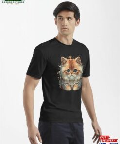 2 Cute Golden Shaded Persian Cat Active T Shirt Sweatshirt Unisex 3