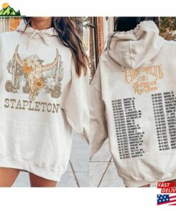 2 Sided Chris Stapleton Show Tour 2023 Shirt Tee Unisex Hoodie