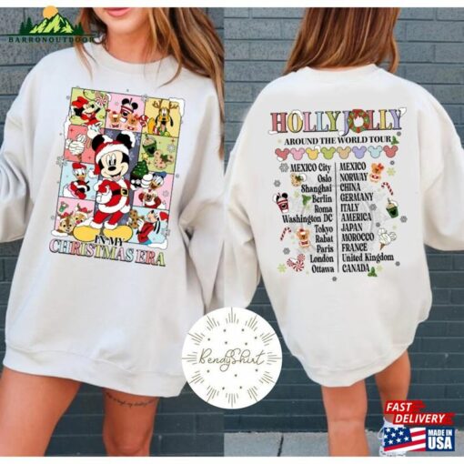 2 Sided Disney In My Christmas Era Shirt Mickey T-Shirt Hoodie