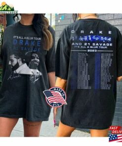2 Sided Drake 21 Savage Rap Premium T-Shirt Its All A Blur Tour 2023 Crewneck Unisex 2 Sided Drake 21 Savage Rap Premium T-Shirt Its All A Blur Tour 2023 Crewneck Unisex