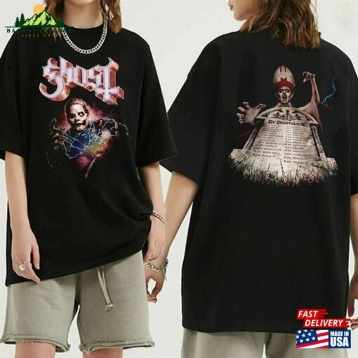 2 Sided Ghost Re Imperatour Eu Tee Band Tour 2023 Merch Hoodie T-Shirt