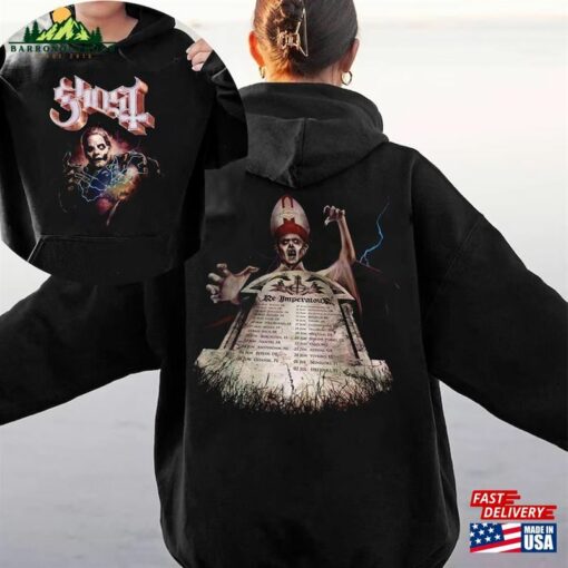 2 Sided Ghost Re Imperatour Eu Tee Band Tour 2023 Merch Hoodie T-Shirt