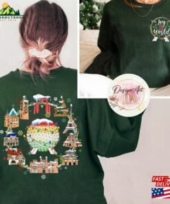 2 Sided Joy To The World Disney Christmas Shirt Epcot Tour T-Shirt Unisex 2 2 Sided Joy To The World Disney Christmas Shirt Epcot Tour T Shirt Unisex 3