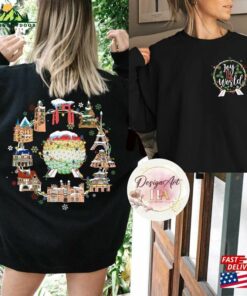 2 Sided Joy To The World Disney Christmas Shirt Epcot Tour T-Shirt Unisex 3 2 Sided Joy To The World Disney Christmas Shirt Epcot Tour T Shirt Unisex 4